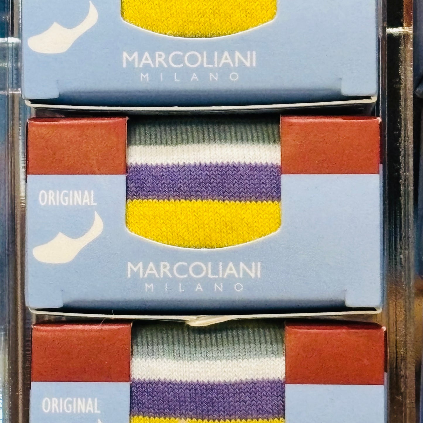 Striped No Show Sock