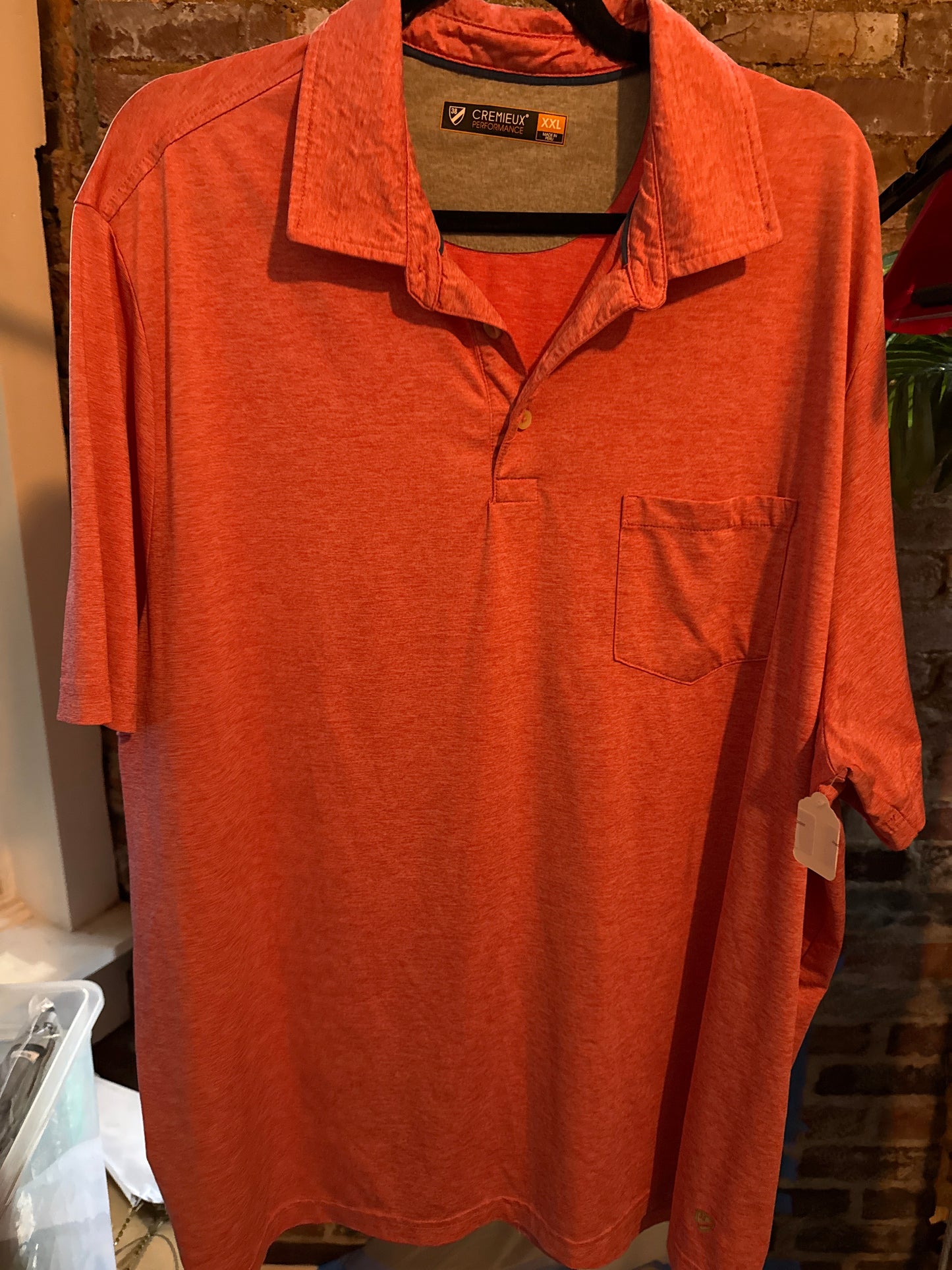 Red Short Sleeve Polo w/ Pocket