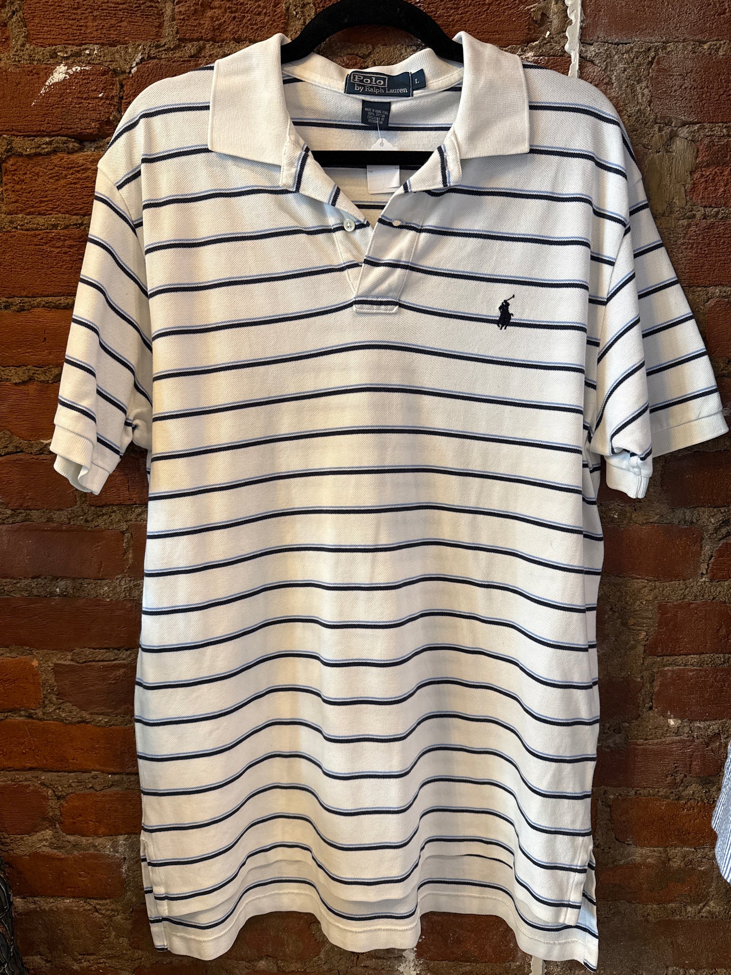 Polo Ralph Lauren White Striped Polo