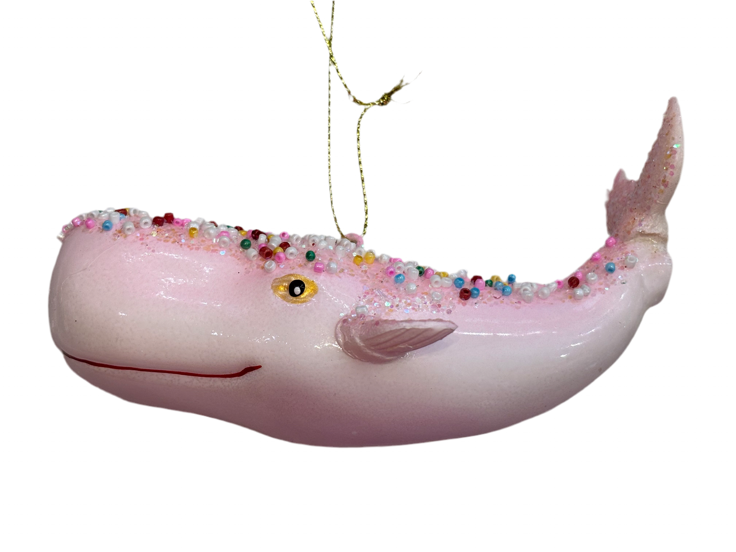 Pink Whale Ornament