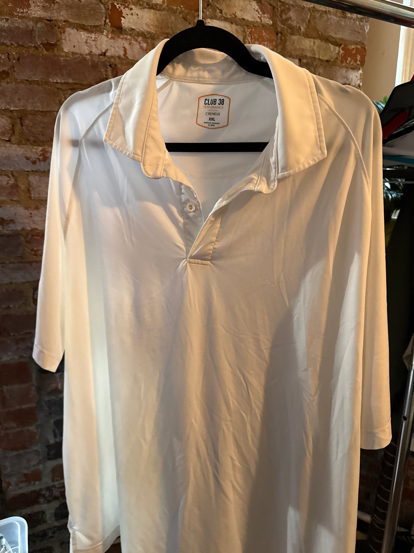 White Short Sleeve Polo
