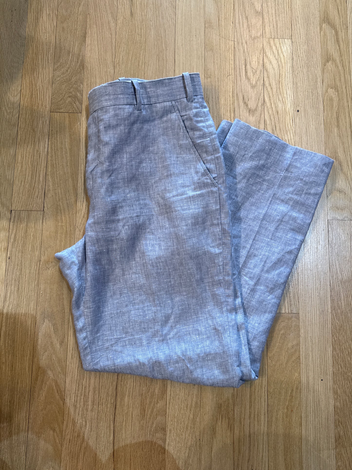 SS Grey Linen Pants 32R