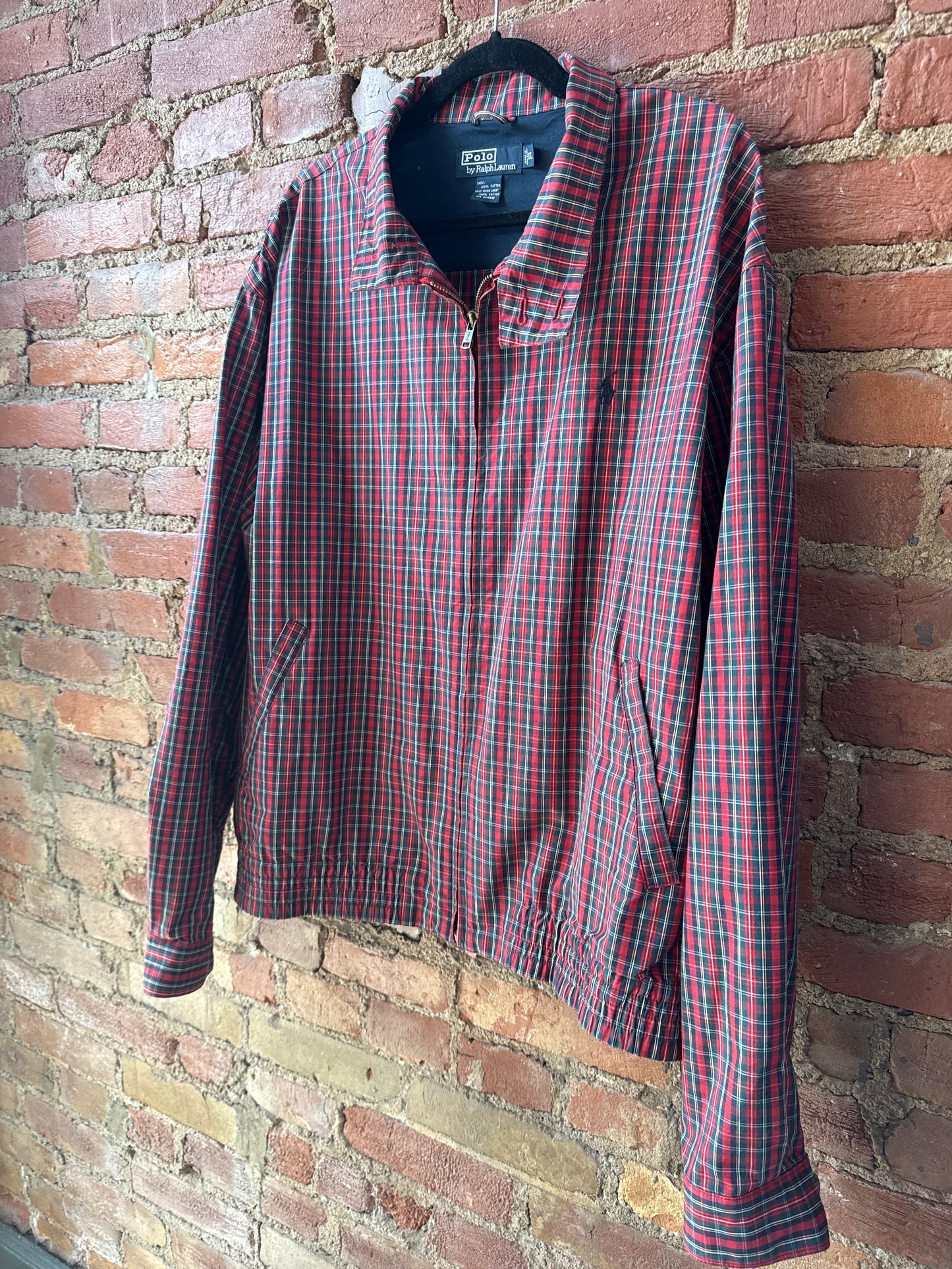 Polo Ralph Lauren Red Plaid Bomber Jacket