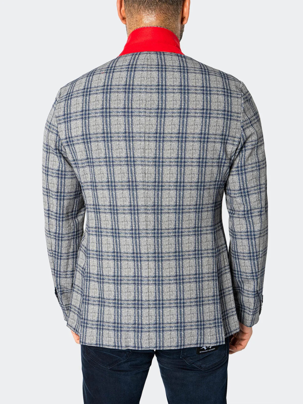 Maceoo Blue Unconstructed Blazer