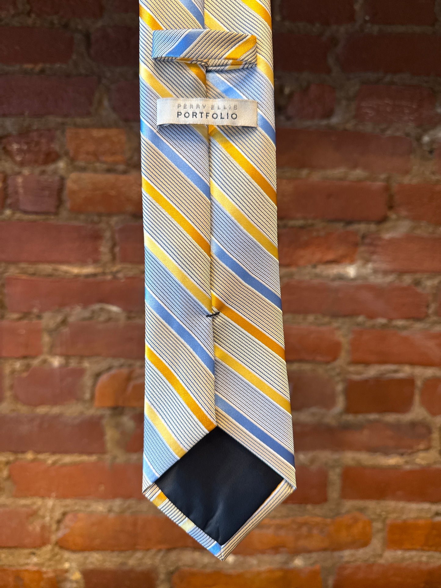 Yellow/Blue Striped Tie