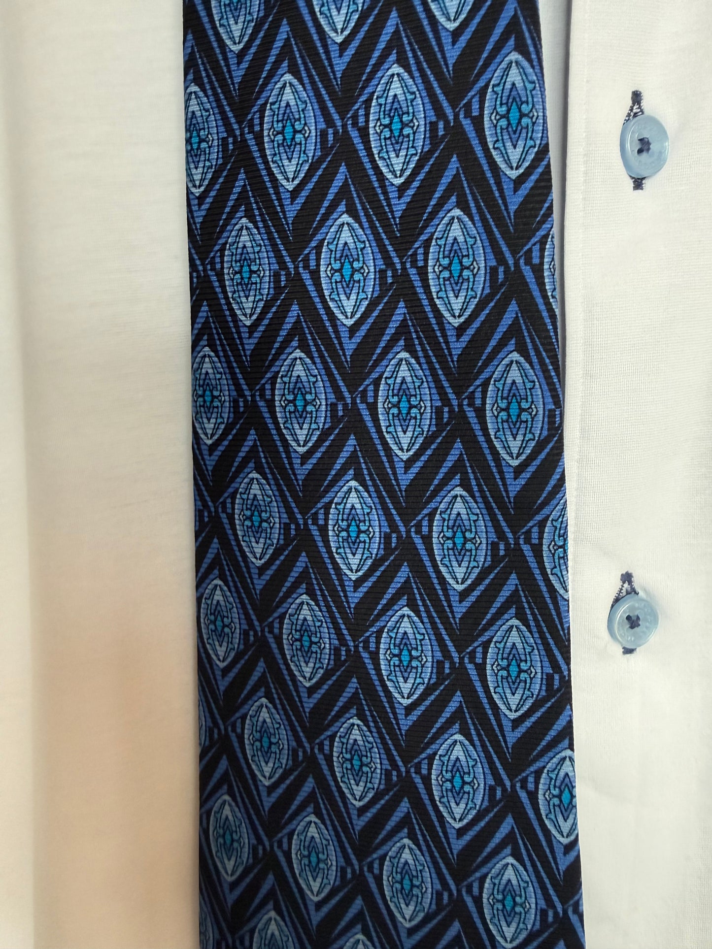 Blue R&R Silk Tie