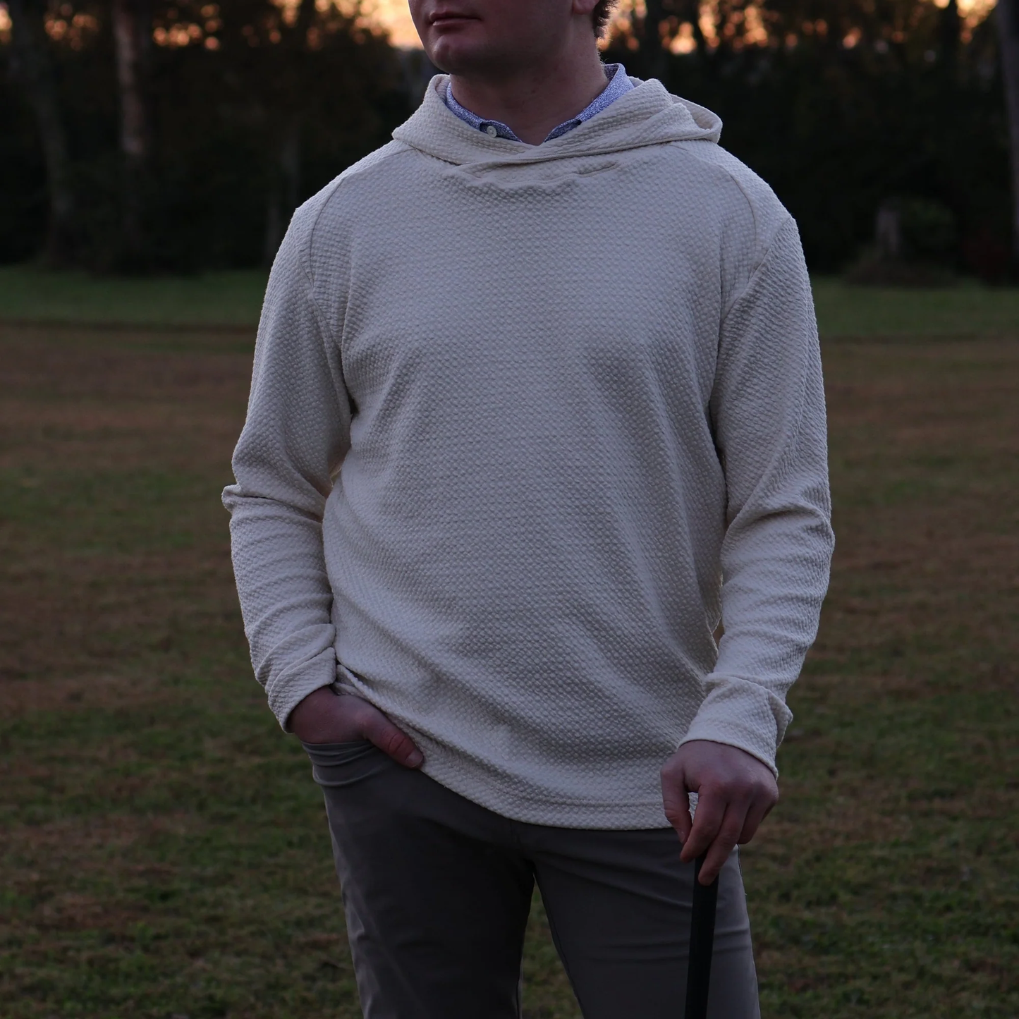 Textured Hoodie (Coffee)