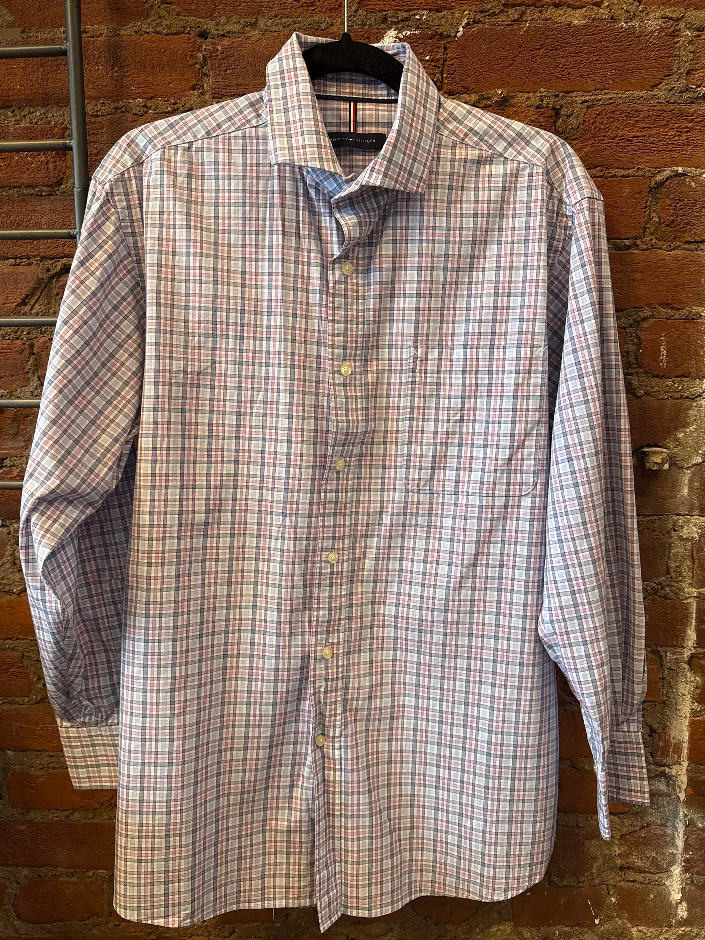 Tommy Hilfiger Pastel Plaid Button Up