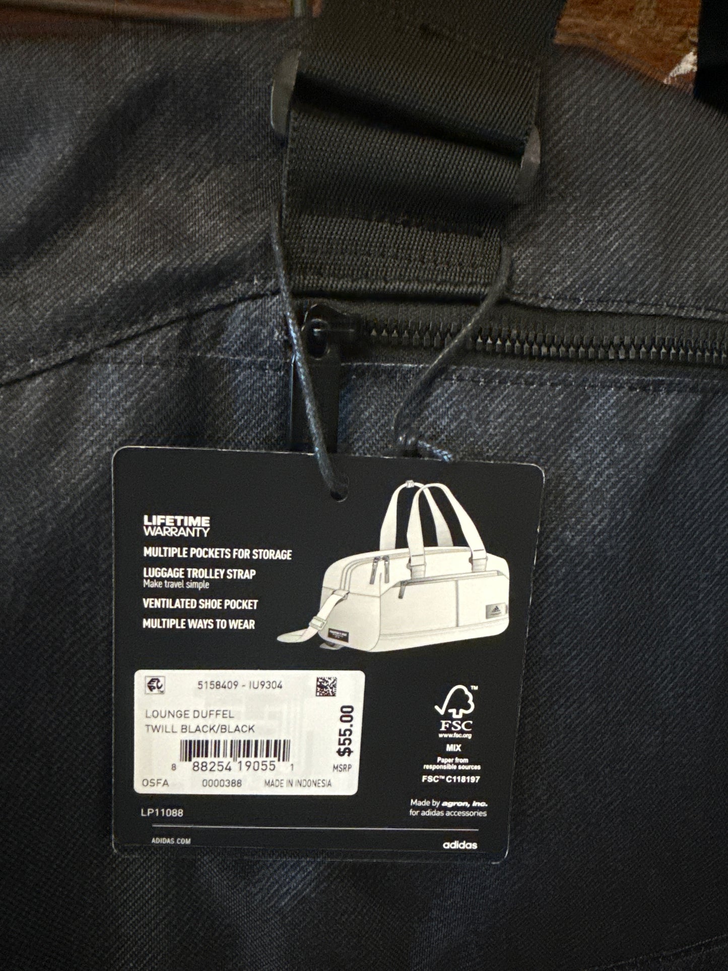 ADIDAS NWT Duffle Bag