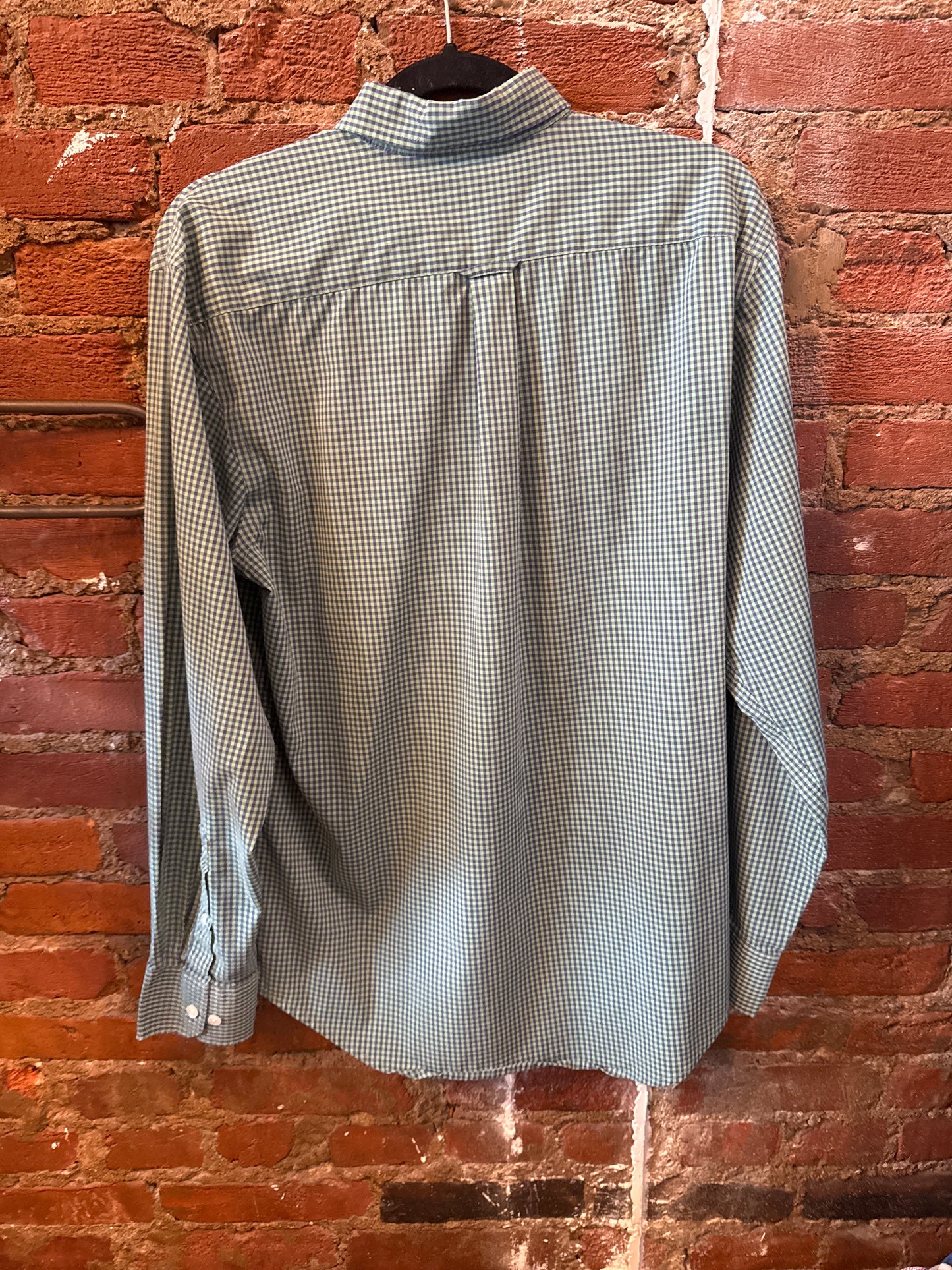 IZOD Purple & Green Plaid LS Shirt