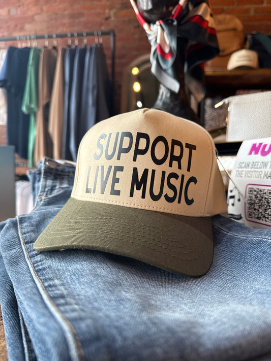 SUPPORT LIVE MUSIC Trucker Hat