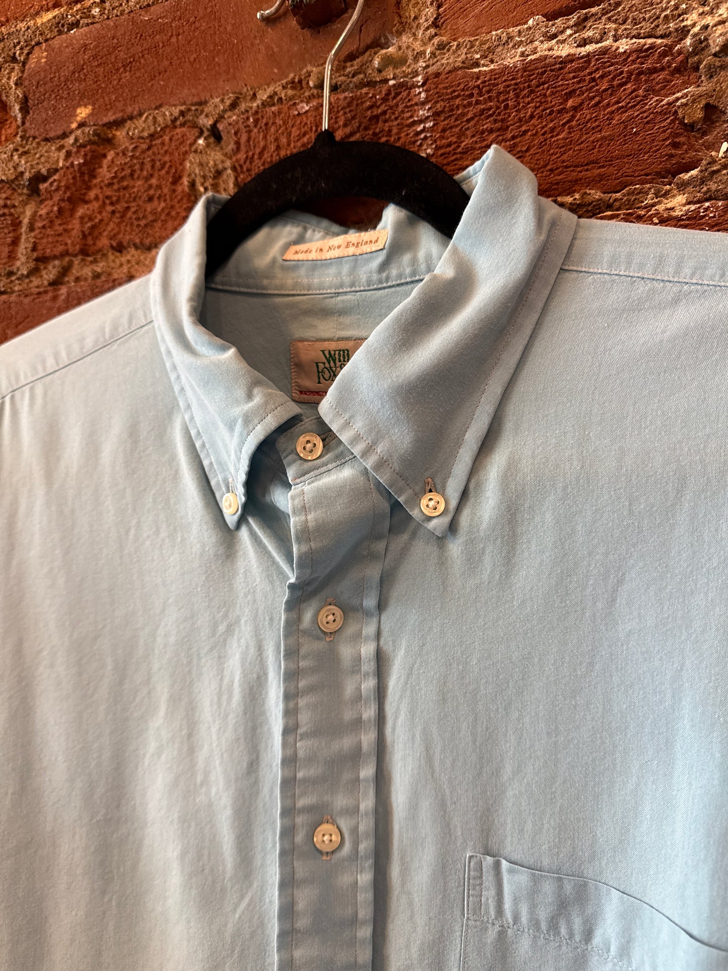 Sky Blue LS Button Up