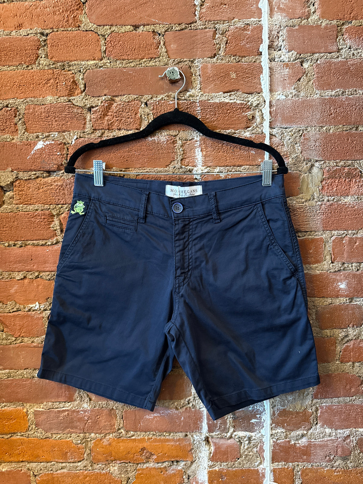 Navy Cotton Chino Shorts