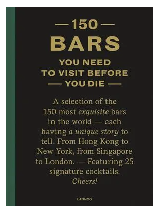 Paxton's150 Bars You Need to Visit Before You Die Coffee Table BookGiftbourbon,cocktails,dirty martini,flip cup,Gift,martini,martinis,party cups,shaken not stirred,whiskey
