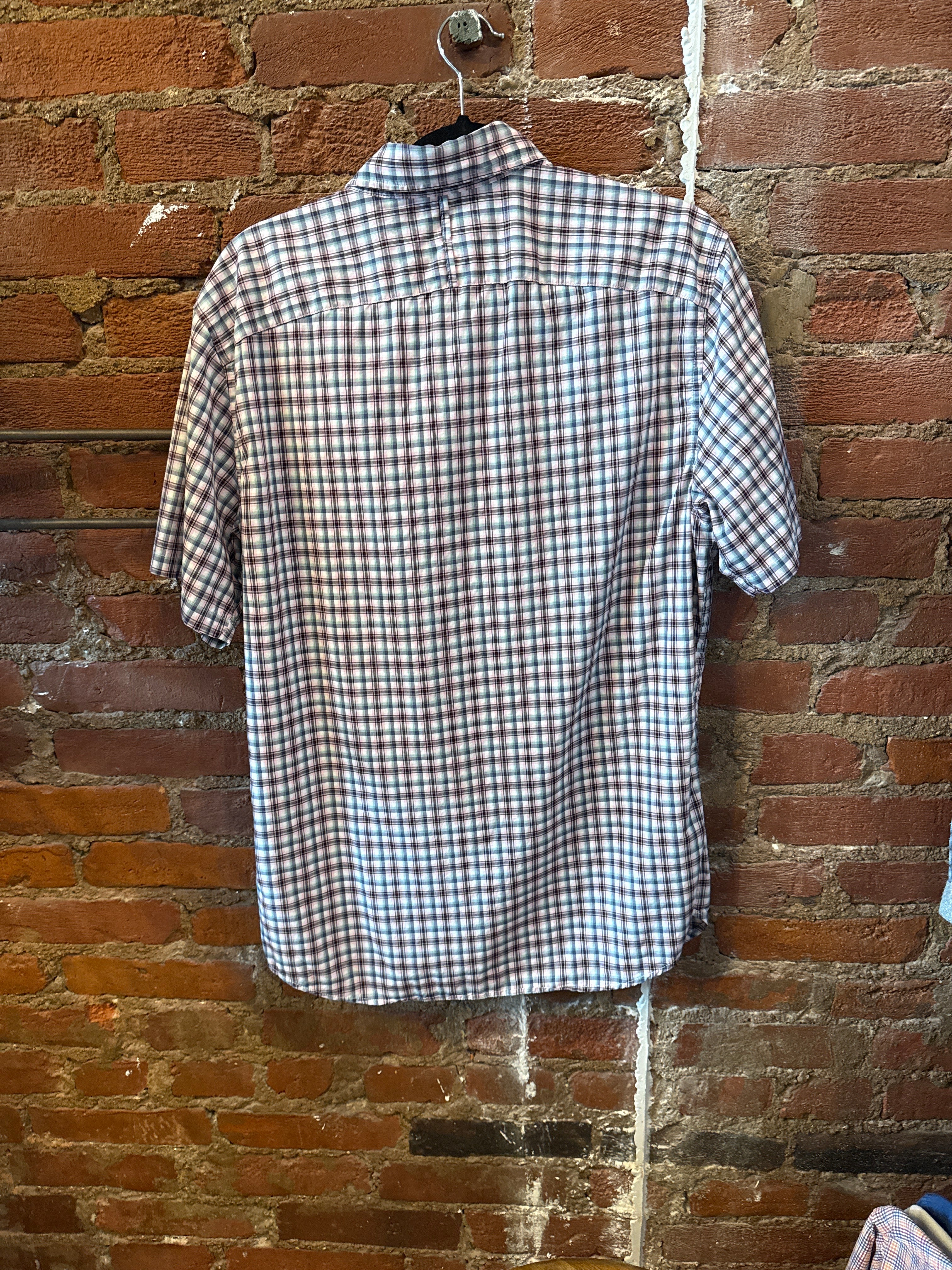 BR Maroon Plaid SS Shirt
