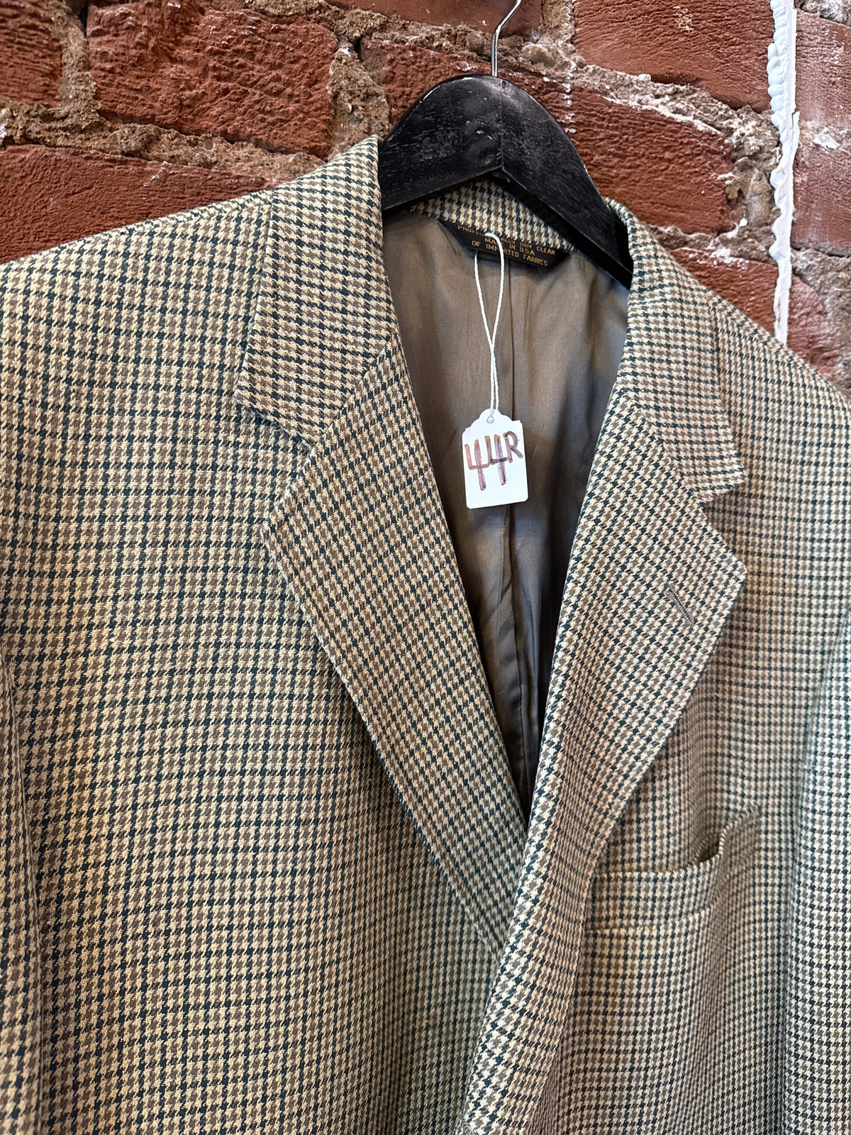 Huntington Green Houndstooth Jacket 44R