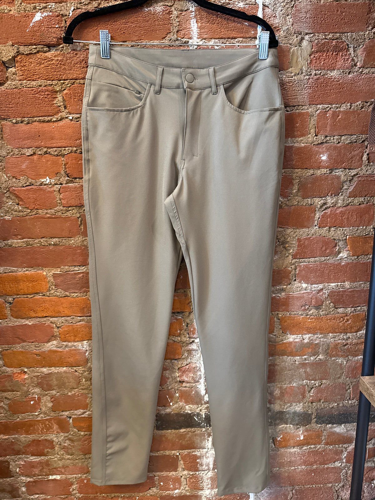 Taupe Slim 5 Pocket Golf Pant
