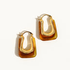 Talia 18K Gold U-Shaped Boho Hoop Earring