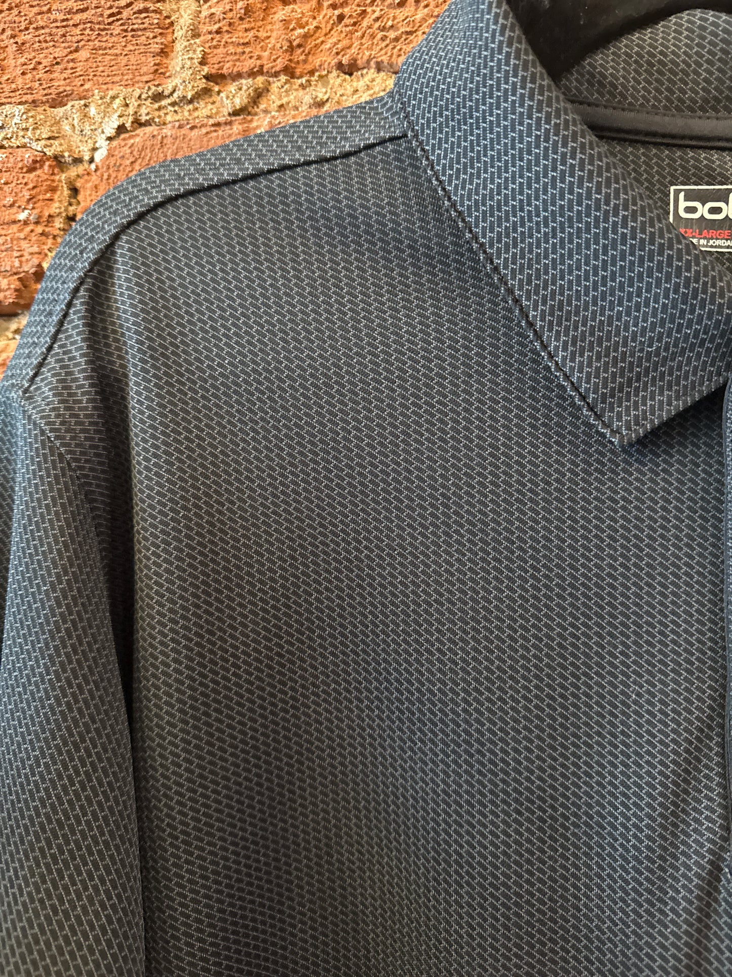 Black Printed Polo
