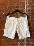 White Cotton Chino Shorts