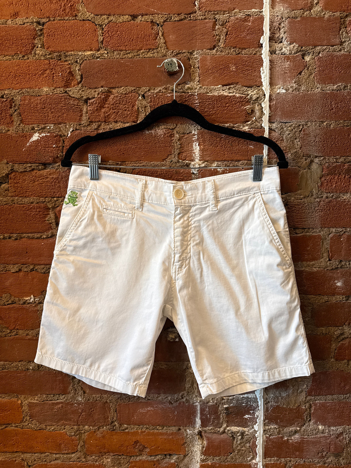 White Cotton Chino Shorts