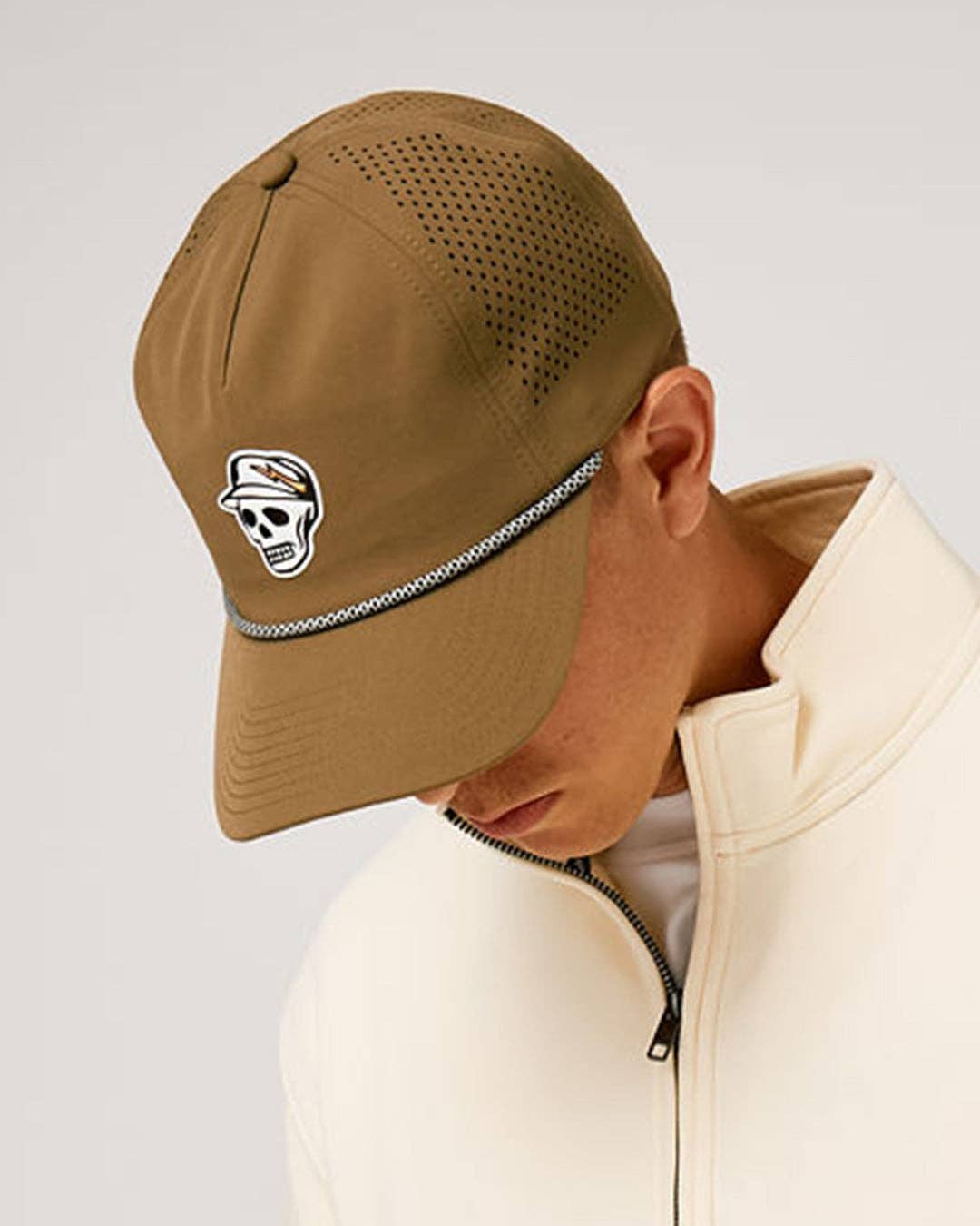 Skull Caddie Performance Rope Hat - Brindle