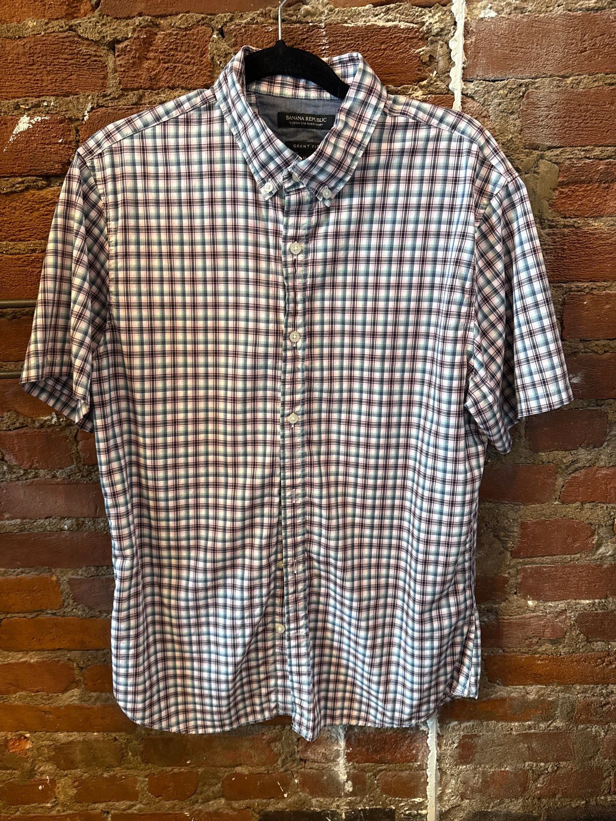 BR Maroon Plaid SS Shirt