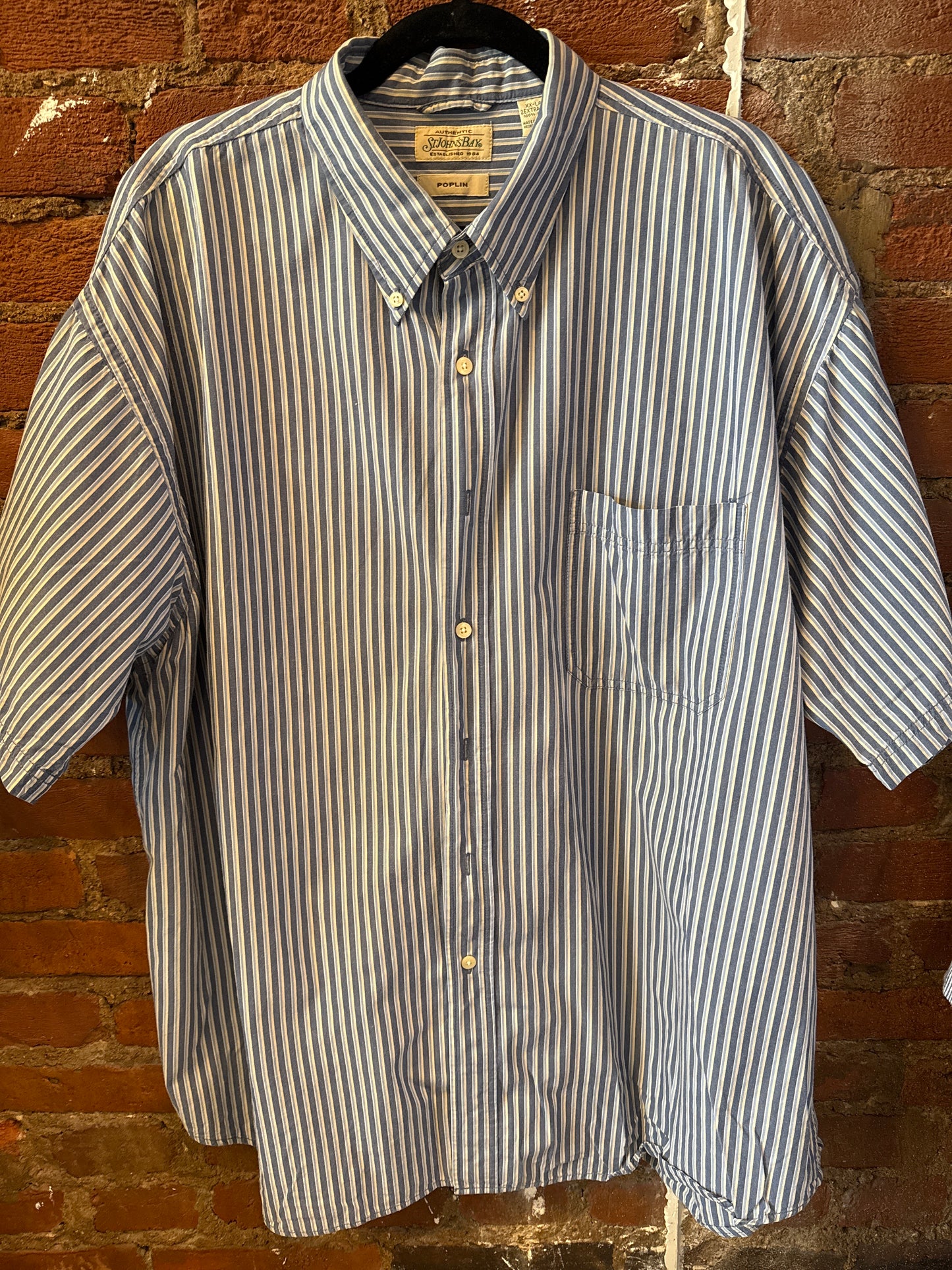 St. Johns Bay Blue Striped Shirt