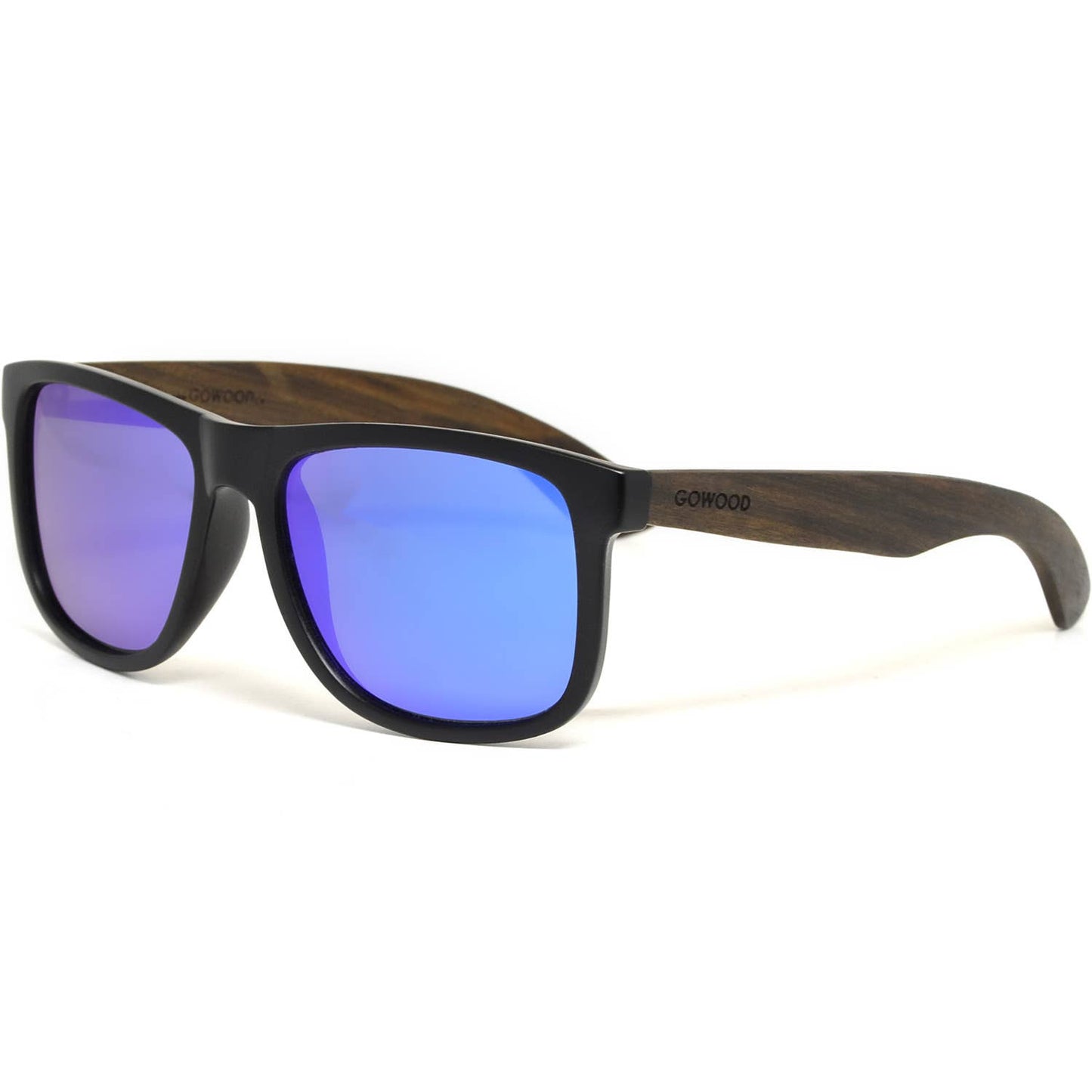 Paxton'sSquare Ebony Wood Sunglasses with Blue Polarized LensesAccessoriesAccessories,Sunglasses