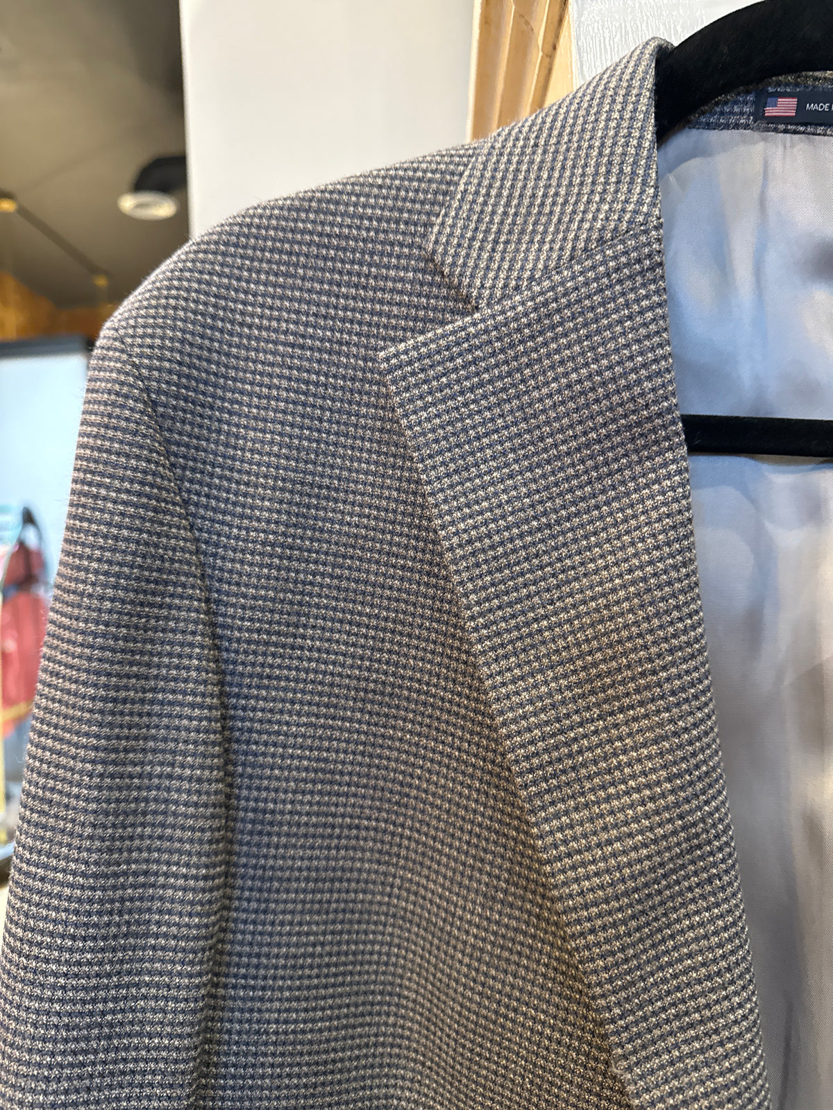 Hart Schaffer&Marx Tan & Navy Sport Jacket 44L