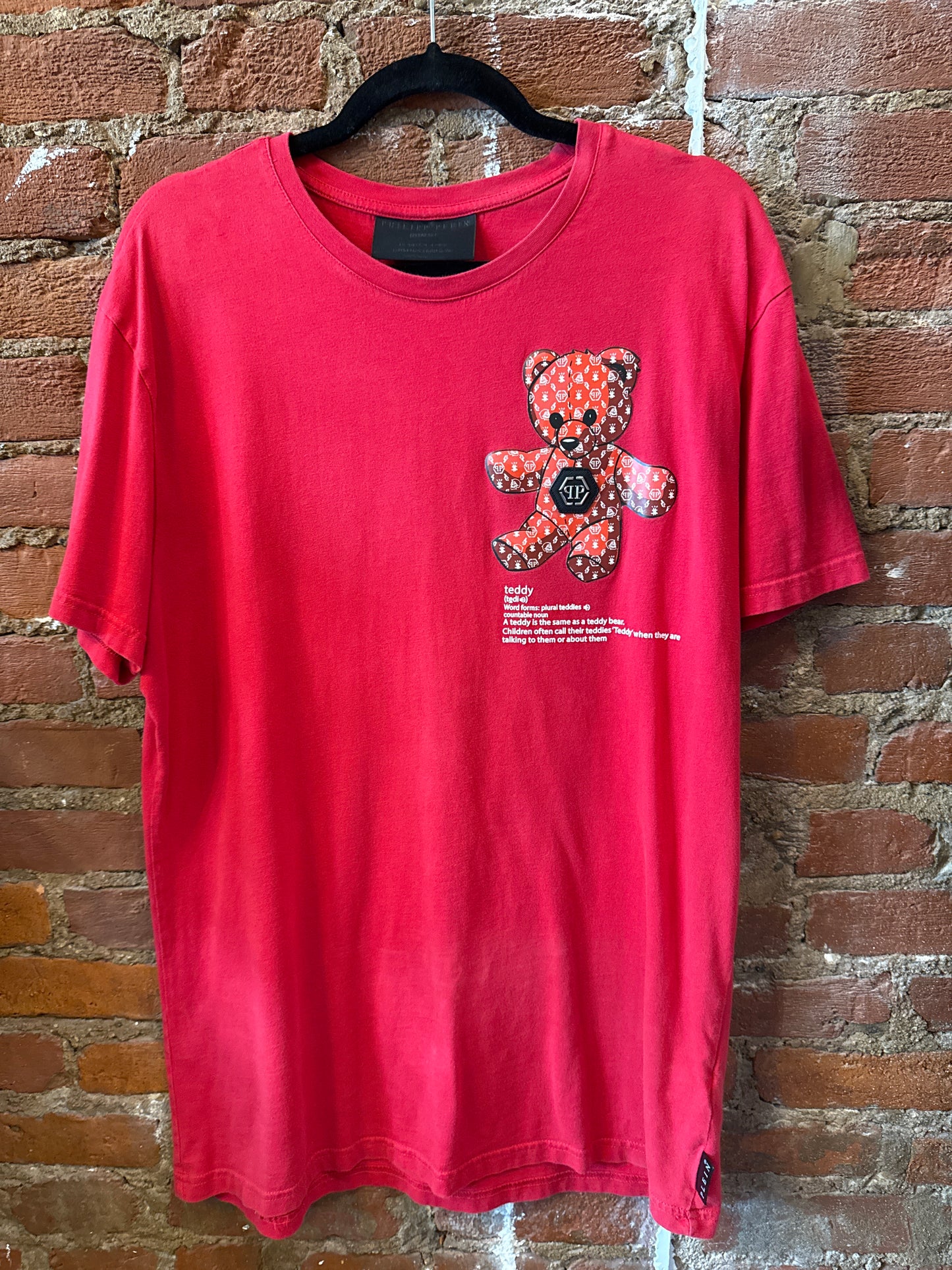 Philipp Plein Homme Red Teddy Tshirt