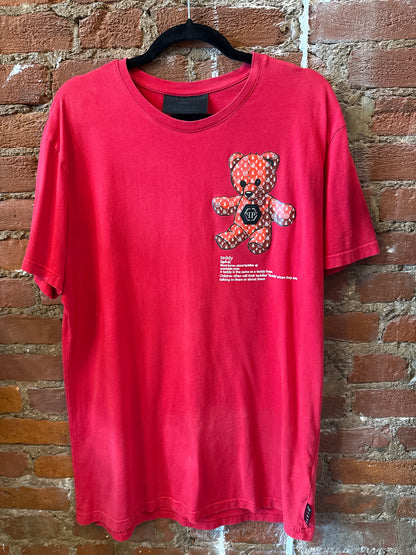 Philipp Plein Homme Red Teddy Tshirt