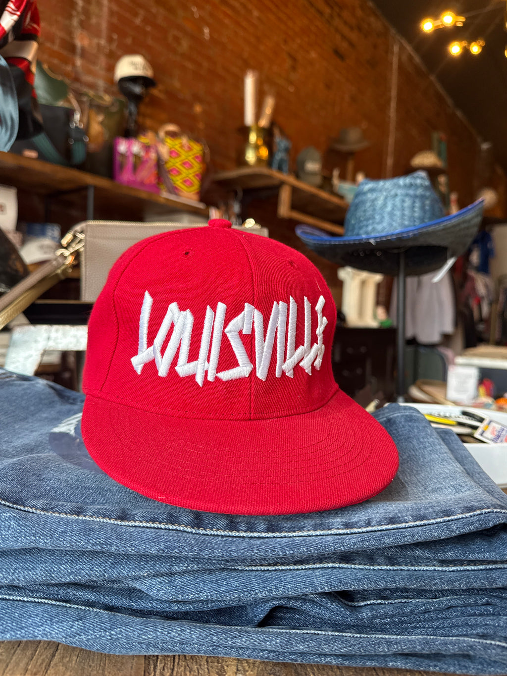 Red Louisville Graffiti Snapback