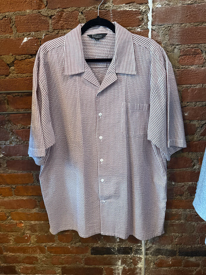 Bagazio Red Seersucker SS Shirt
