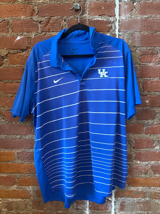 Blue UK Striped Polo