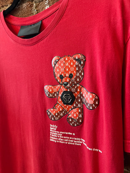 Philipp Plein Homme Red Teddy Tshirt