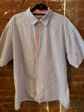 J&M Blue Plaid Seersucker Shirt
