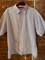J&M Blue Plaid Seersucker Shirt