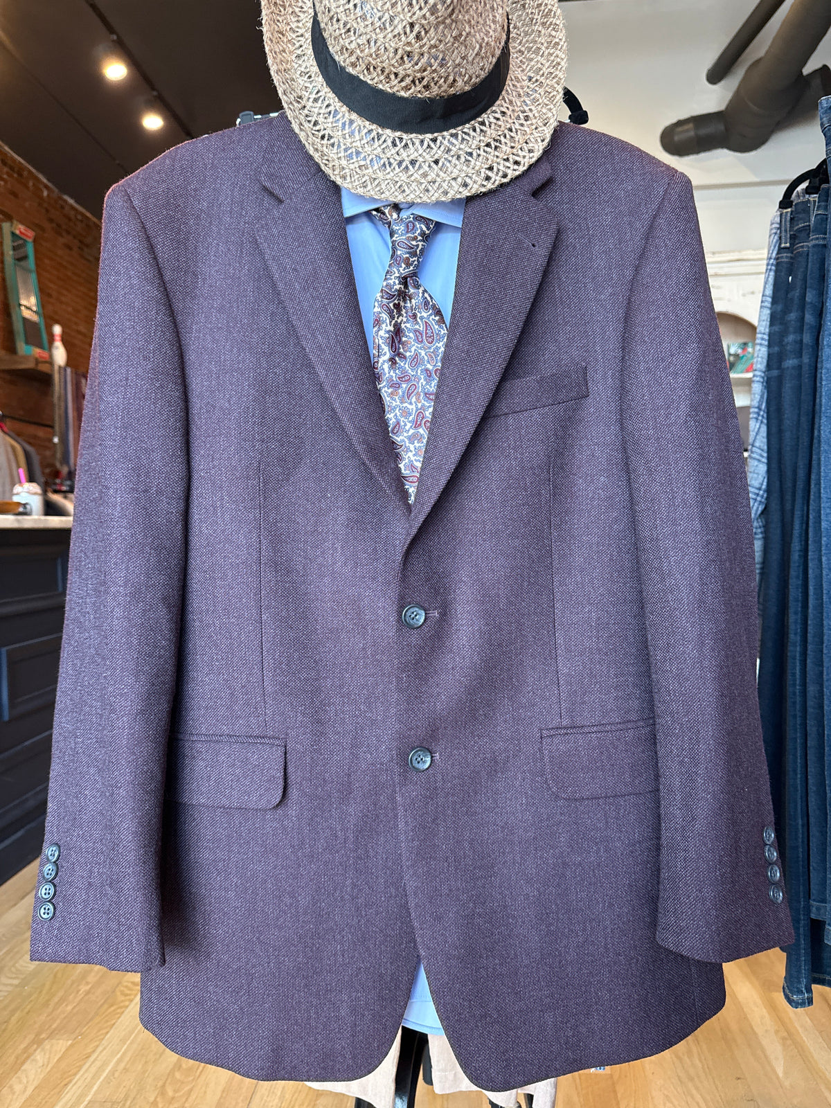 JosABank Burgundy Jacket 40R