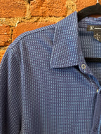 INC Blue Snap Button Up