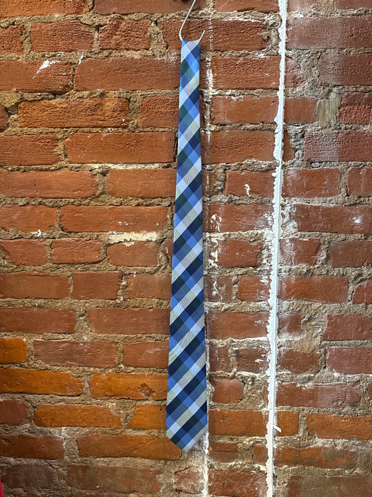 Blue & Green Plaid TH Tie
