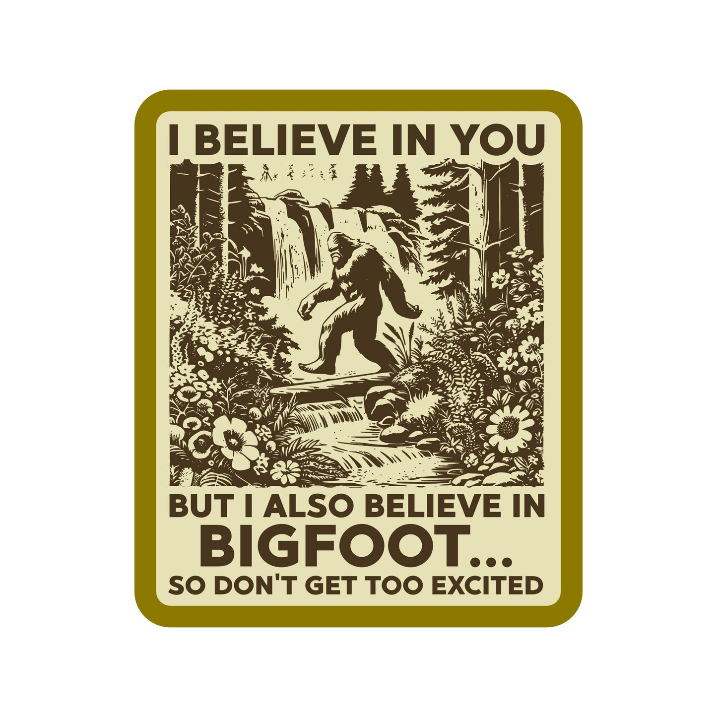 Bigfoot Vinyl Sticker