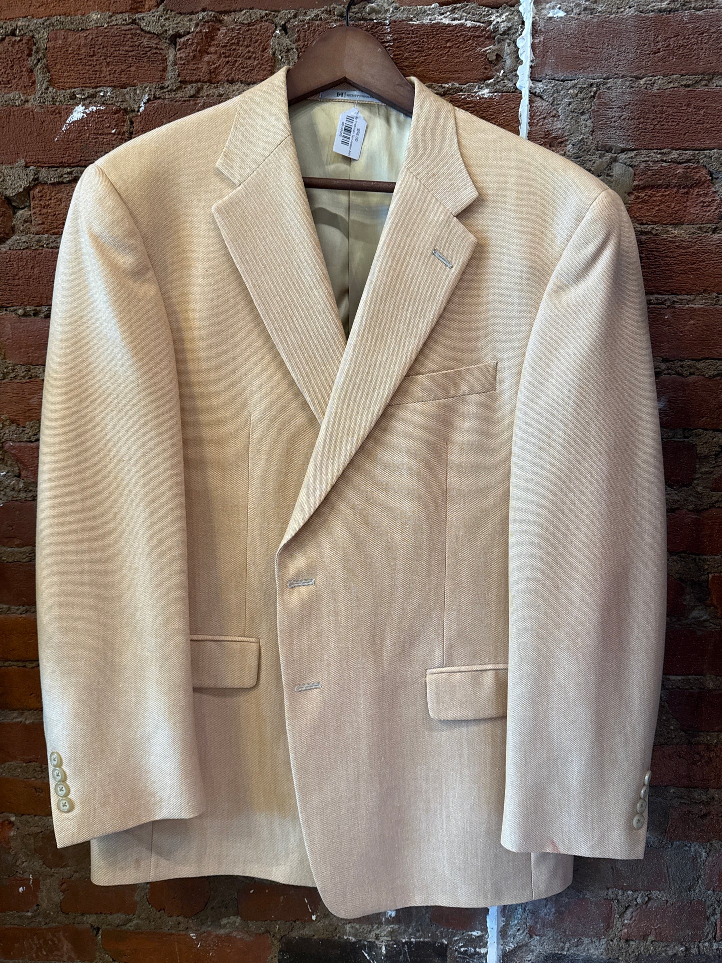 Hickey Freeman Tan Jacket 44R