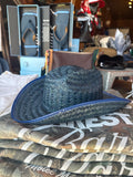 Blue Straw Cowboy Hat