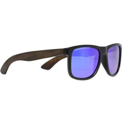 Paxton'sSquare Ebony Wood Sunglasses with Blue Polarized LensesAccessoriesAccessories,Sunglasses