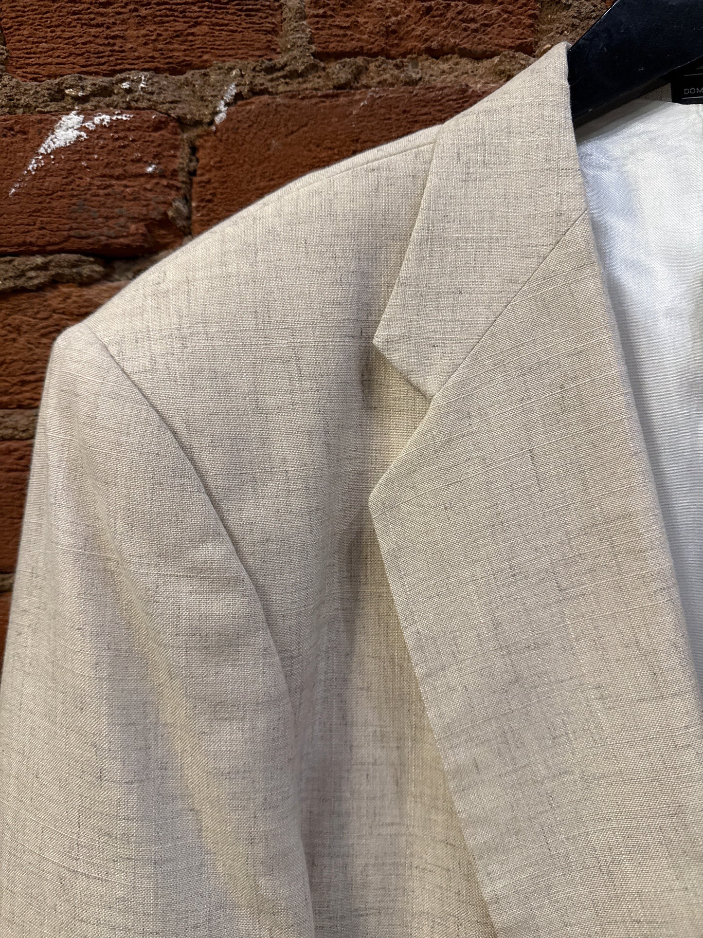 Stanley Blacker Beige Linen Sport Jacket 46R