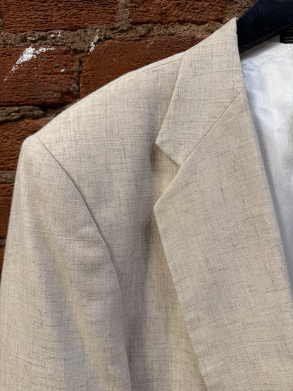 Stanley Blacker Beige Linen Sport Jacket 46R