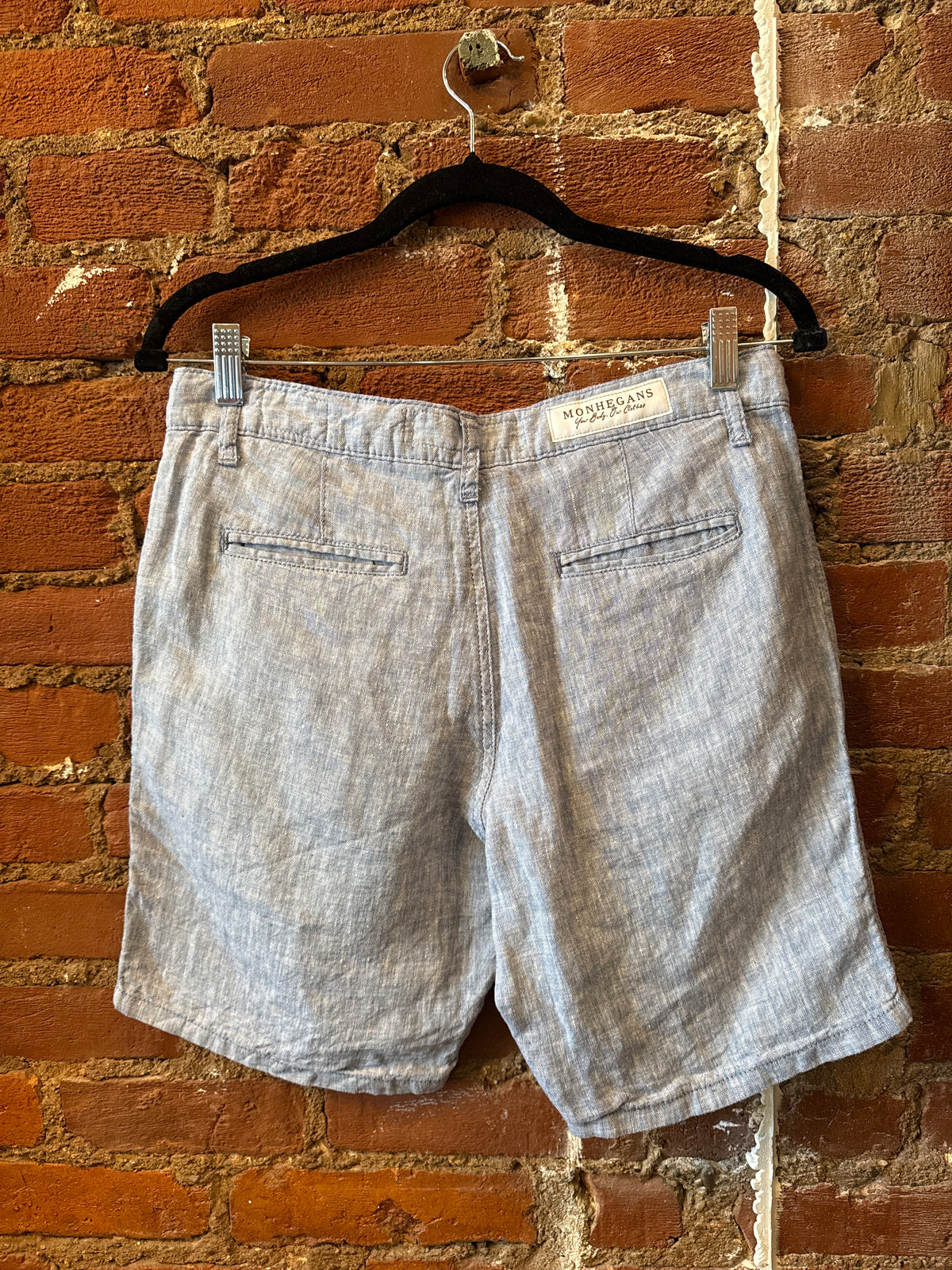 Linen Slim Fit Shorts