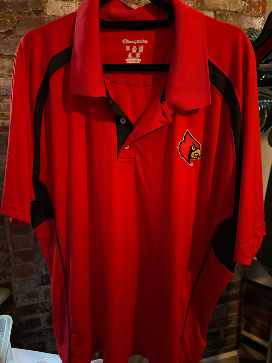 UofL Cardinal Polo in Red