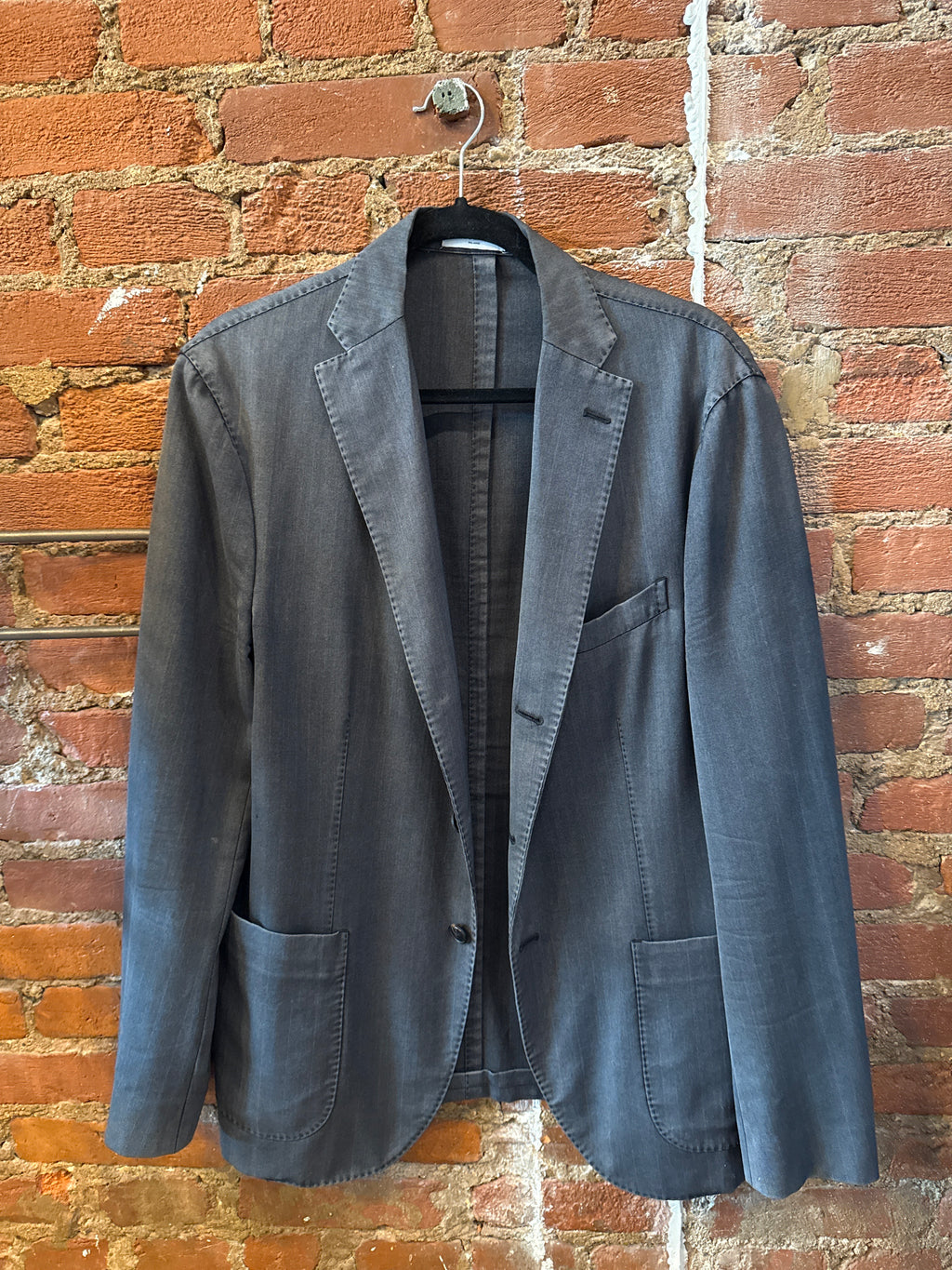 BOGLIOLI K.Jacket Grey Virgin Wool Unlined Jacket 50